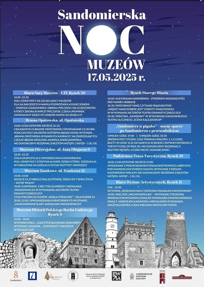 noc muzeów plakat